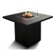 Square Table modernt bord med gasolkamin